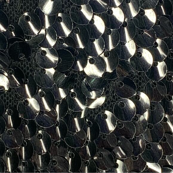 Free People Moonstruck Open Back Black Sequins Top Long Sleeve Size S - Picture 11 of 16